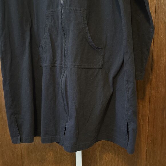 Lands' End Women's Black Full Zip X-Long Sleeve Hood Sweatshirt XL - Picture 4 of 5